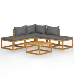 Salon de jardin 6 pcs avec...