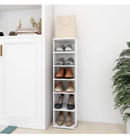 Armoire à chaussures Blanc...