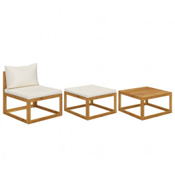 Salon de jardin 3 pcs avec...