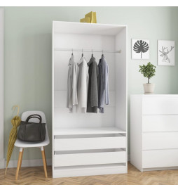 Garde-robe Blanc 100x50x200...