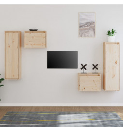 Meubles TV 4 pcs Bois...