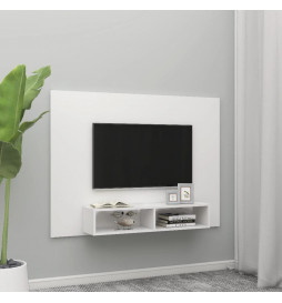 Meuble TV mural Blanc...