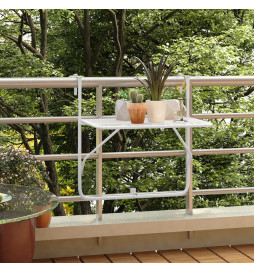 Table de balcon Blanc 60x40...
