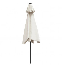 Parasol sable blanc 3 m mât...