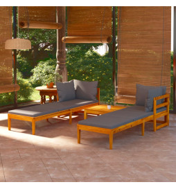 Salon de jardin 3 pcs avec...