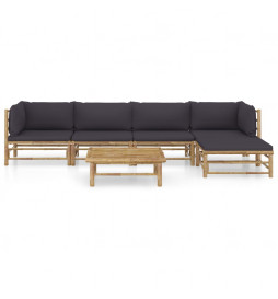 Salon de jardin 6 pcs avec...
