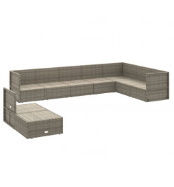 Salon de jardin 9 pcs avec...
