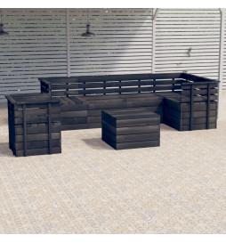 Salon palette de jardin 7...