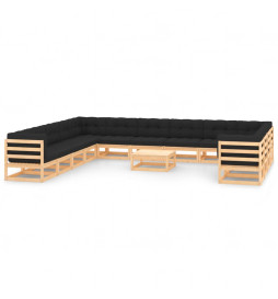 Salon de jardin 14 pcs avec...