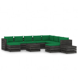 Salon de jardin 12 pcs avec...
