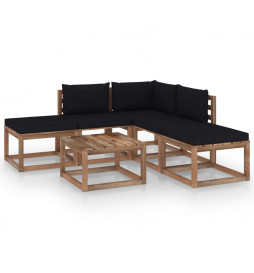 Salon de jardin 6 pcs avec...