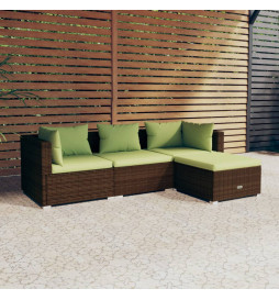 Salon de jardin 4 pcs avec...