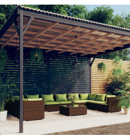 Salon de jardin 11 pcs avec...