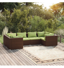 Salon de jardin 6 pcs avec...