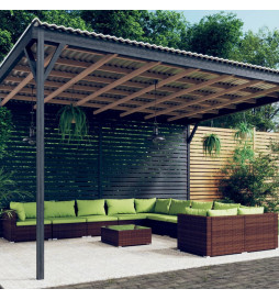 Salon de jardin 11 pcs avec...