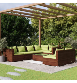 Salon de jardin 8 pcs avec...