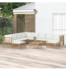 Salon de jardin 11 pcs avec...