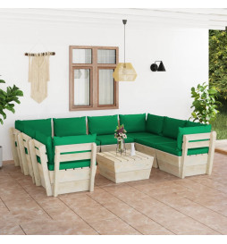 Salon de jardin palette 9...