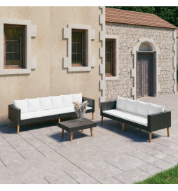Salon de jardin 3 pcs avec...