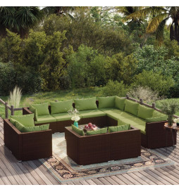 Salon de jardin 12 pcs avec...