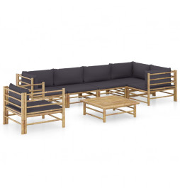 Salon de jardin 7 pcs avec...