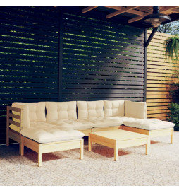 Salon de jardin 7 pcs avec...