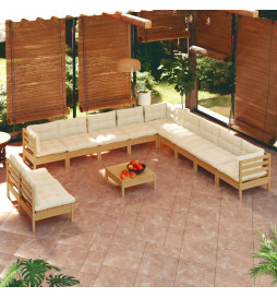 Salon de jardin 12 pcs avec...