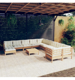 Salon de jardin 12 pcs avec...