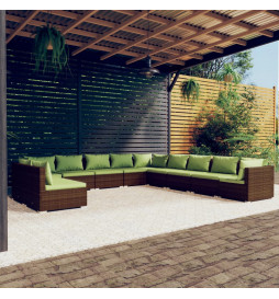Salon de jardin 11 pcs avec...