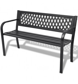 Banc de jardin 118 cm Acier...