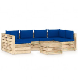 Salon de jardin 7 pcs avec...