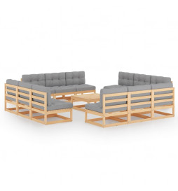 Salon de jardin 13 pcs avec...