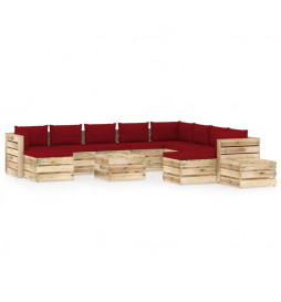 Salon de jardin 12 pcs avec...
