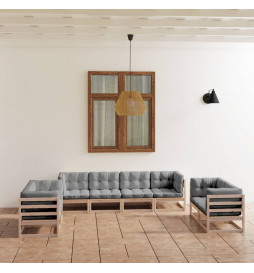 Salon de jardin 8 pcs avec...