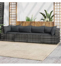 Salon de jardin 4 pcs avec...