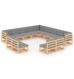 Salon de jardin 13 pcs avec...