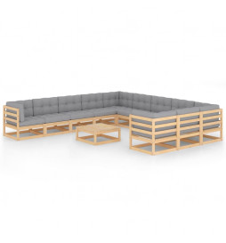 Salon de jardin 12 pcs avec...