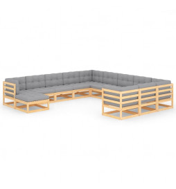 Salon de jardin 12 pcs avec...