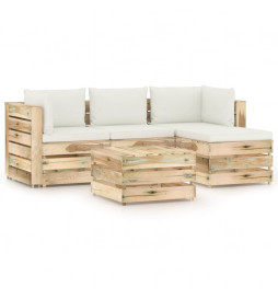 Salon de jardin 5 pcs avec...