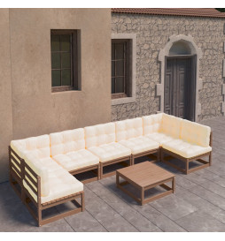 Salon de jardin 8 pcs avec...