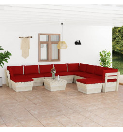 Salon de jardin palette 11...