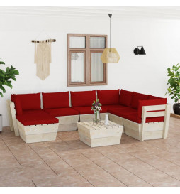 Salon de jardin palette 8...
