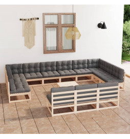 Salon de jardin 14 pcs avec...