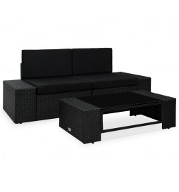 Salon de jardin 3 pcs...