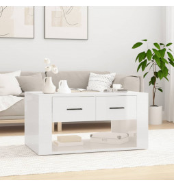 Table basse Blanc brillant...