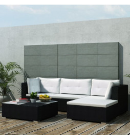 Salon de jardin 5 pcs avec...