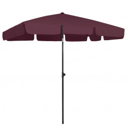 Parasol de plage rouge...