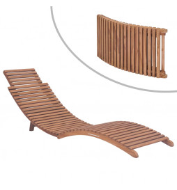 Chaise longue pliable Bois...
