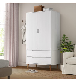 Garde-robe MOLDE Blanc...