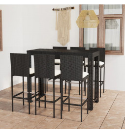 Jeu de bar de jardin 7 pcs...